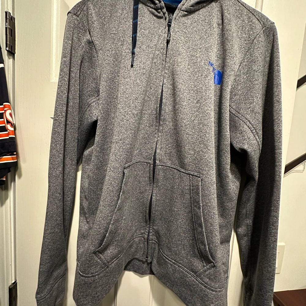 The North Face Gray Zip-Up Sweatshirt